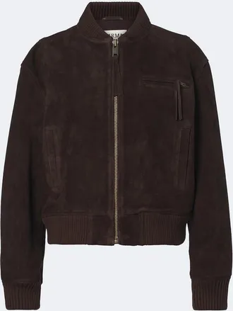 Arma Elysia suede bomber jacket