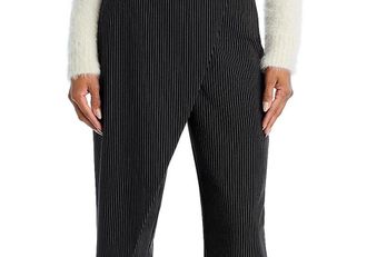 Lucy Paris Lucy Paris Striped Asymmetrical Pants Charcoal