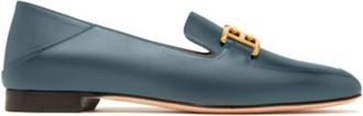 Bally Ellah Flat Leather Loafers, Brand Size 37 ( US Size 6.5 )