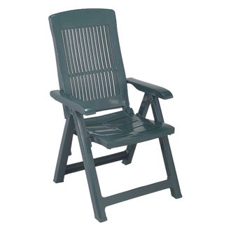 Dmora Dmora Fauteuil De Jardin, Pliable Multi-positions, Made In Italy, 60 X 61 X 109 Cm, Couleur Verte