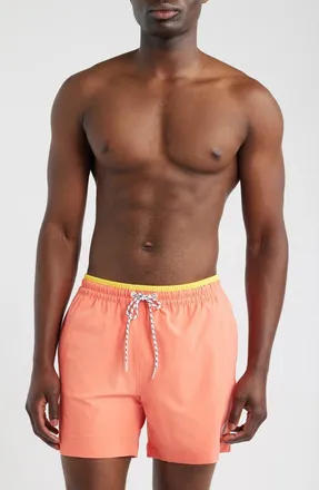 Chubbies The Peach Perfects 5.5 Inch Swim Trunks in Coral at Nordstrom, Size Xx-Large