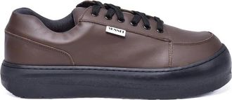 Sunnei Leather Sneakers - Brown/Black