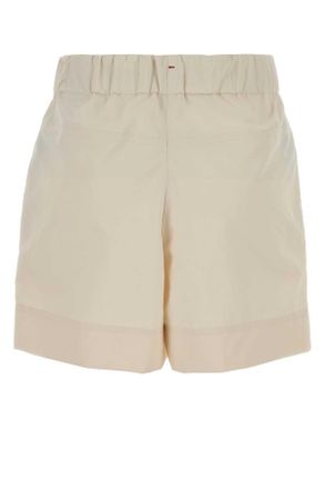 Moncler Womens Cream Polyester Shorts 050 Base Fabric