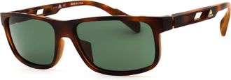 adidas SP0023 52R Dark Havana/Green Polarized