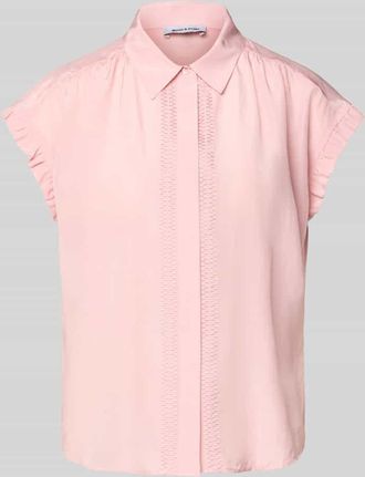 More & More More & More Regular Fit Bluse mit verdeckter Knopfleiste in Rose, Gr&ouml;&szlig;e 36