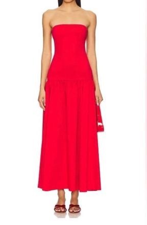 Alice & Olivia Oriana Maxi Dress In Red