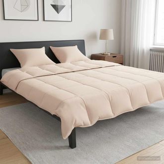 vidaXL Vidaxl Set Di Piumoni 2 Pz 260 X 220 Cm Tutte Le Stagioni Beige