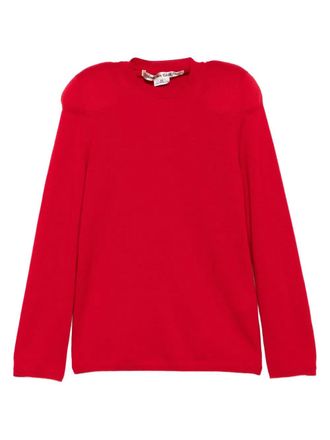 Comme Des Garçons long sleeve sweater - women - Fabric - S - Red