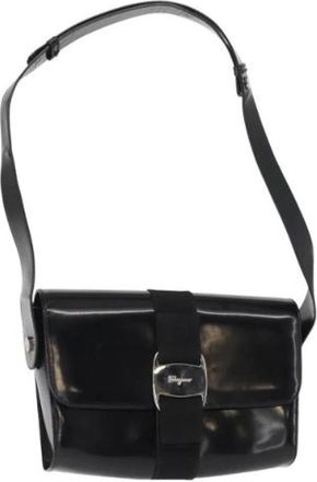 Ferragamo Pre-owned Nylon Schoudertas - Dames - Vintage Schoudertas - Zwart - ONE Size - Nylon - Vintage