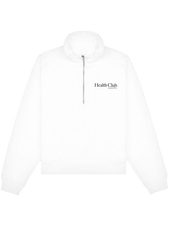 Sporty & Rich Health Club quarter-zip sweatshirt - White