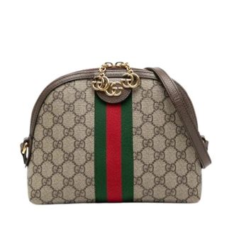 Gucci Pre-owned Cross Body Bags, female, Beige, Size: ONE SIZE Pre-owned Ophidia Crossbody Bag