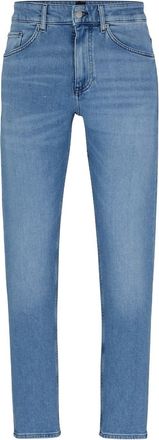 HUGO BOSS Mens Five Pocket Straight Leg Jeans in Turq/Aqua - Turquoise - Size 36W/36L