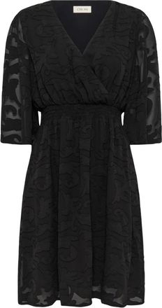 Cream CRMisandra Korte Jurk - Dames - Korte kleedjes - Zwart - M - Polyester - Kleedjes