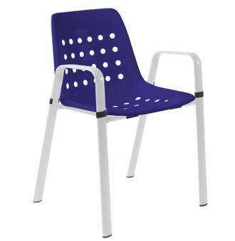 Schubiger M&ouml;bel Gartenstuhl Bermuda mit Armlehne Rundoval