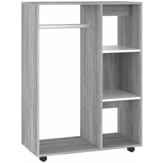vidaXL Armario Madera Contrachapada Gris Sonoma 80x40x110 Cm Vidaxl