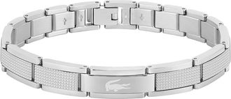 Lacoste Mens Stencil Bracelet in Silver at Nordstrom
