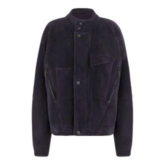 Giorgio Armani Heren, Jassen, Paars, Maat: 2XL Leer