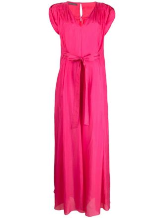 Alberta Ferretti Jumpsuit met gestrikte taille - Roze