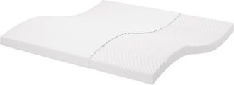 vidaXL Colch&oacute;n De Espuma De 7 Zonas Dureza 20 Ild Blanco 200x200 Cm Vidaxl