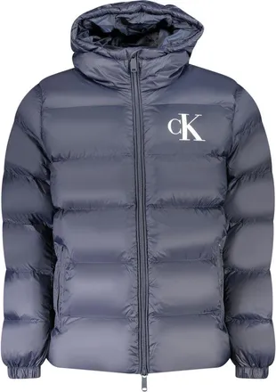 Calvin Klein Blue Nylon Mens Mens Jacket