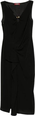 Max Mara Midi Jurken - Dames - Casual kleedjes - Zwart - L - Kleedjes