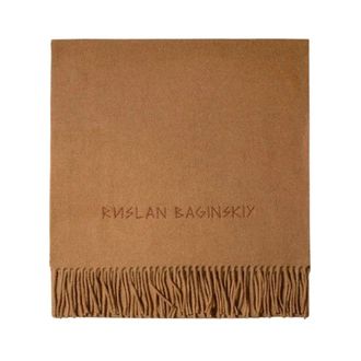 Ruslan Baginskiy Merino wollen sjaal - Dames - Accessoires - Bruin - Maat: ONE Size Wol