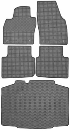 OEM Skoda Kamiq Crossover Desde Septiembre De 2019. Juego De Alfombrillas De Goma Para Coche + Alfombrilla Para Maletero