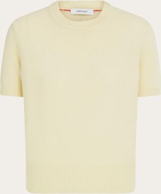 Ferragamo Donna T-shirt in cashmere Bianco