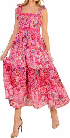 Flying Tomato Still Deciding Woven Dress In Pink