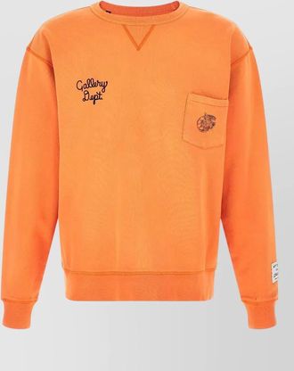 Gallery Dept. art motif crew neck chest pocket sweatshirt