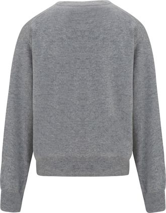 Brunello Cucinelli Womens V-Neck Cashmere Sweater Ciottolo Kashmir-Capra Hircus Kashmir/capra