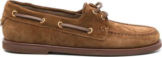 Gianvito Rossi Bruine Veterschoenen van Leer - Dames - Bootschoenen - Bruin - 37 EU - Leer - Schoenen