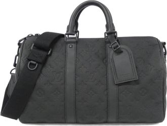 Louis Vuitton Taurillon Black Leather Boston Bag (Pre-Owned)