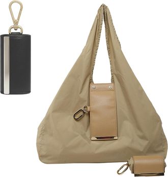 Generic Keytote The Compact,Multi-Functional Tote That Fits In Your Pocket,Shopping Bags Foldable,Lightweight,Foldable,Large Capacity for Travel Daily Errands