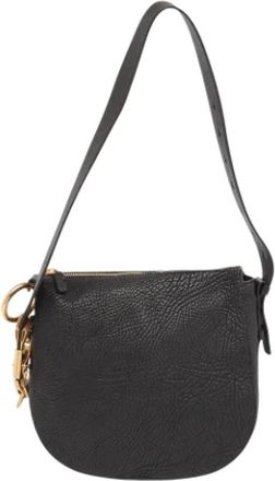 Burberry Tweedehands leren schoudertassen - Dames - Vintage Schoudertas - Zwart - ONE Size - Vintage