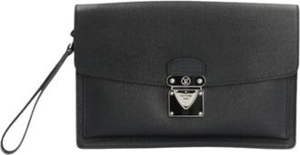 Louis Vuitton Pre-owned Clutches, male, Black, Size: ONE SIZE Pre-owned Briefcase