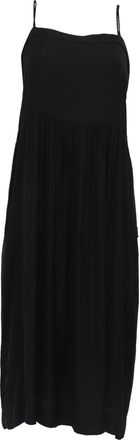Isabel Marant Square Neckline Midi Dress in Black Polyester