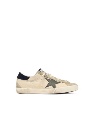 Golden Goose Cream Super Star Leather Sneakers