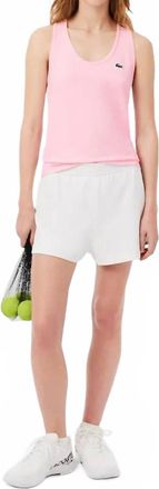 Lacoste Sport Slim Fit Tank Top In Light Pink