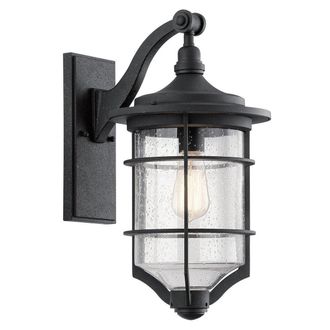 Netlighting Royal Marine 1 Light Medium Outdoor Wall Lantern Black IP44 E27