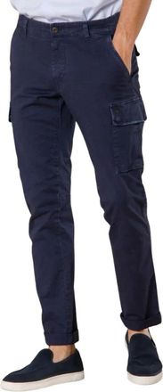 Mason's Chile Cargo Broek - Heren - Chinos - Blauw - L - Katoen - Broeken
