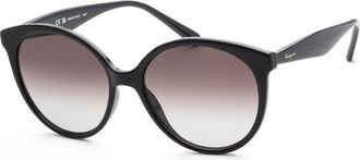 Ferragamo Ferragamo Womens 58mm Black Sunglasses