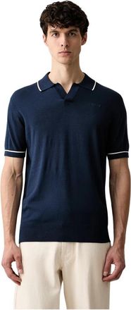 Karl Lagerfeld Polo Shirt - Heren - Polos - Blauw - M - Polyester - Tops