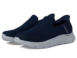 Skechers Mens Gowalk Flex Slip-ins - Athletic Slip-on Casual Walking Shoes | Air-Cooled Memory Foam Sneaker, Navy, 7.5 Wide