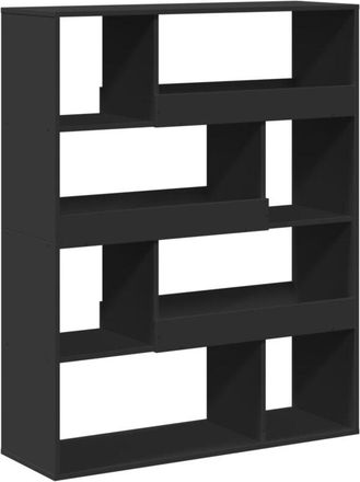 vidaXL Vidaxl - Room Divider Black 100x33x125.5 cm Engineered Wood