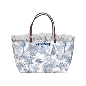 MC2 Saint Barth City Bag Mid Fringe - female - MC2 Saint Barth - Shopping Bags - Multicolor - ONE SIZE - Bags