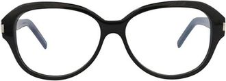 Saint Laurent SL411001 Oval Full Rim Eyeglasses - Black