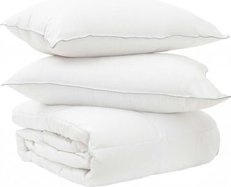 vidaXL Conjunto De Edred&oacute;n Y Almohadas 3 Uds. 135 X 220 Cm Invierno Vidaxl