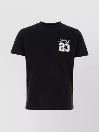 Off-white cotton slim-fit logo t-shirt