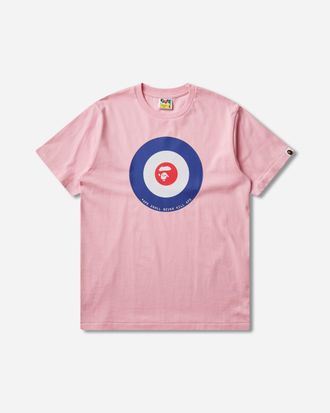 A Bathing Ape Men s Ape Target T-Shirt Pink
